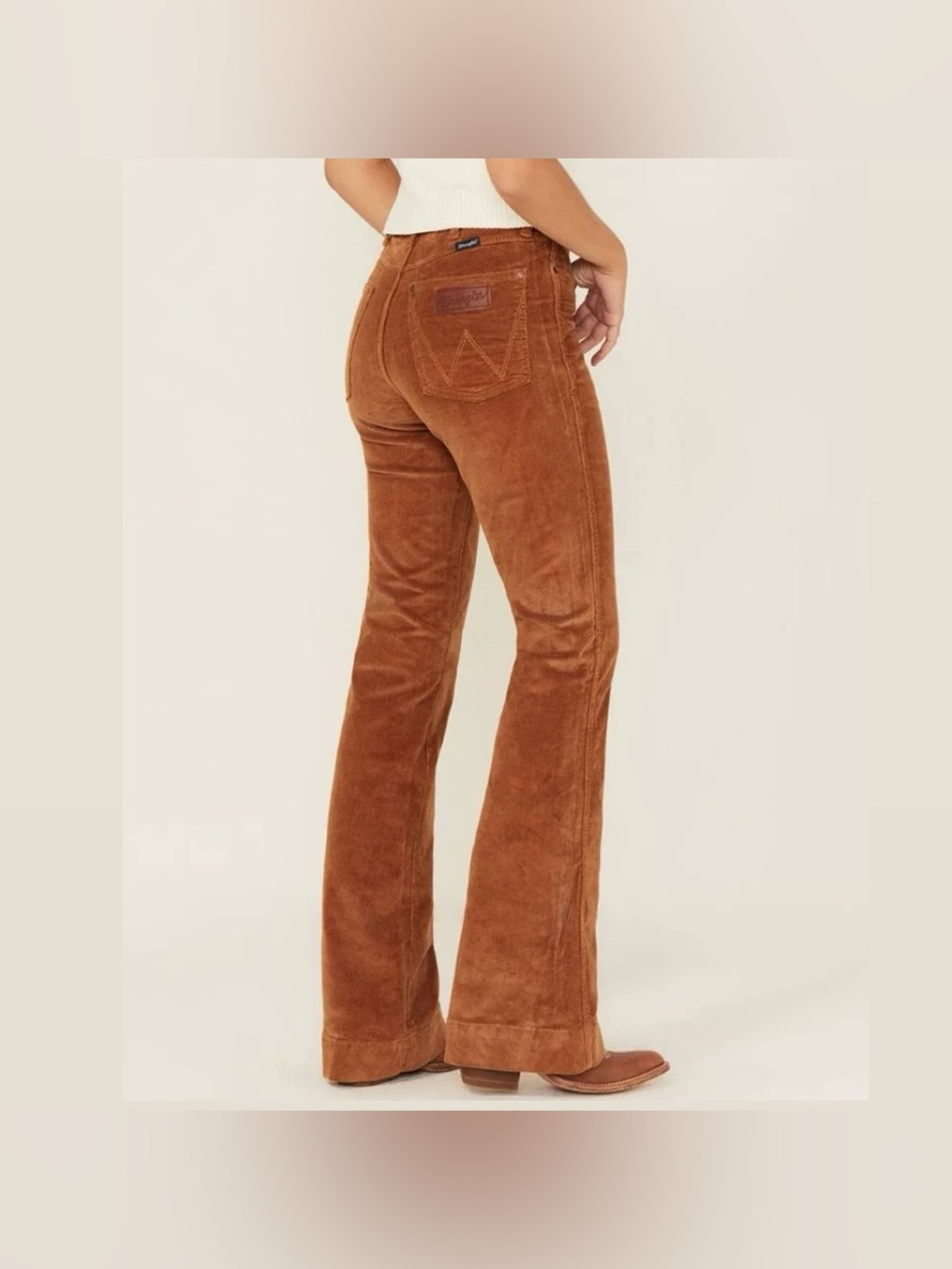 Wrangler High Rise Trouser Corduroy Pants